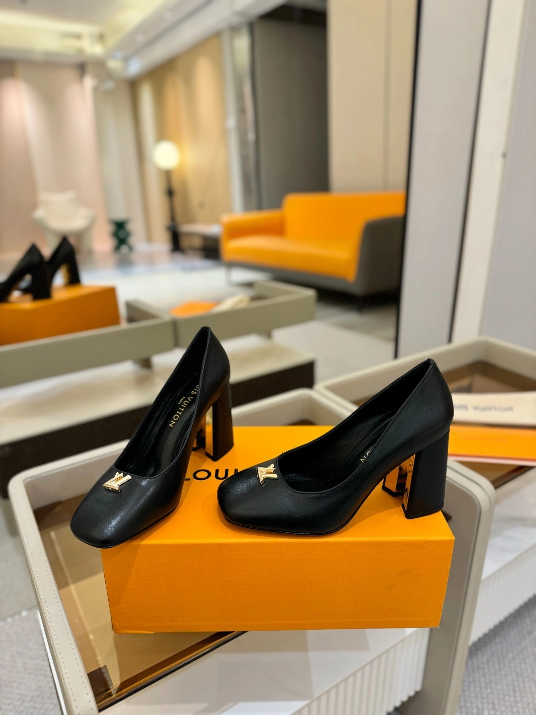 COCO-- 8V 1AGYAU Calfskin goatskin Heel height：8.5CM item:E-X158D4131